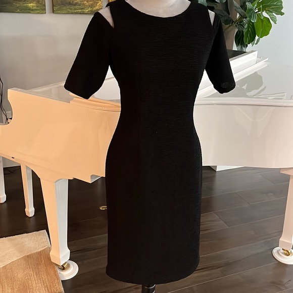 Eliza J. Cold Shoulder Little Black Dress - Picture 4 of 14